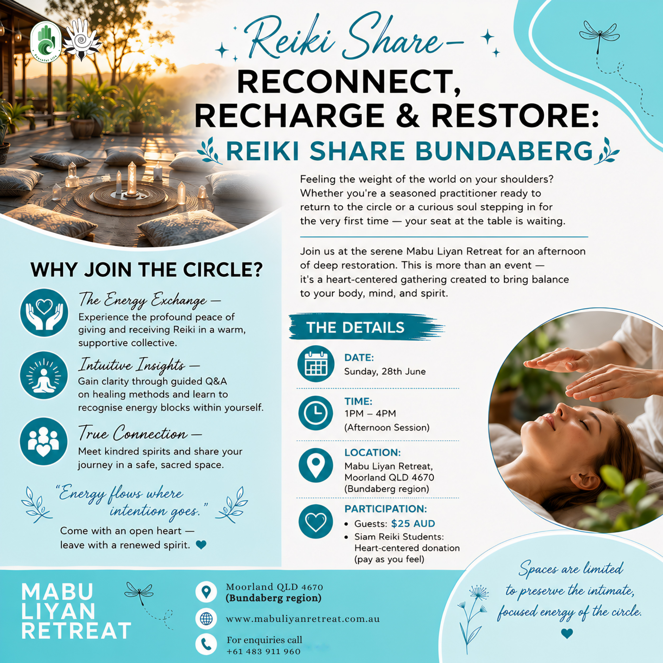 Reiki Share Bundaberg June 28th - Students